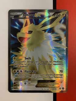 FULL ART Jolteon EX ULTRA RARE 28a/83 Pokemon Generations Eevee Eeveelution. NM..  