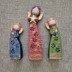 Christmas Angel Candle Holders