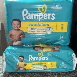 Pampers Swaddlers Size 2 Diaper Set