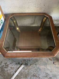 Glass coffee table