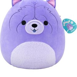 Squishmallows Original 14in Bicepa The Purple Chow Chow – Official Jazwares Plush (Large)