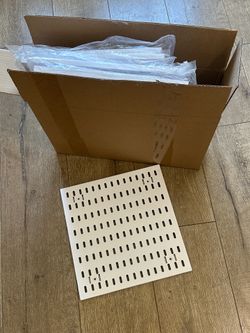 New White Pegboard Panels / Wall Organizer Boards