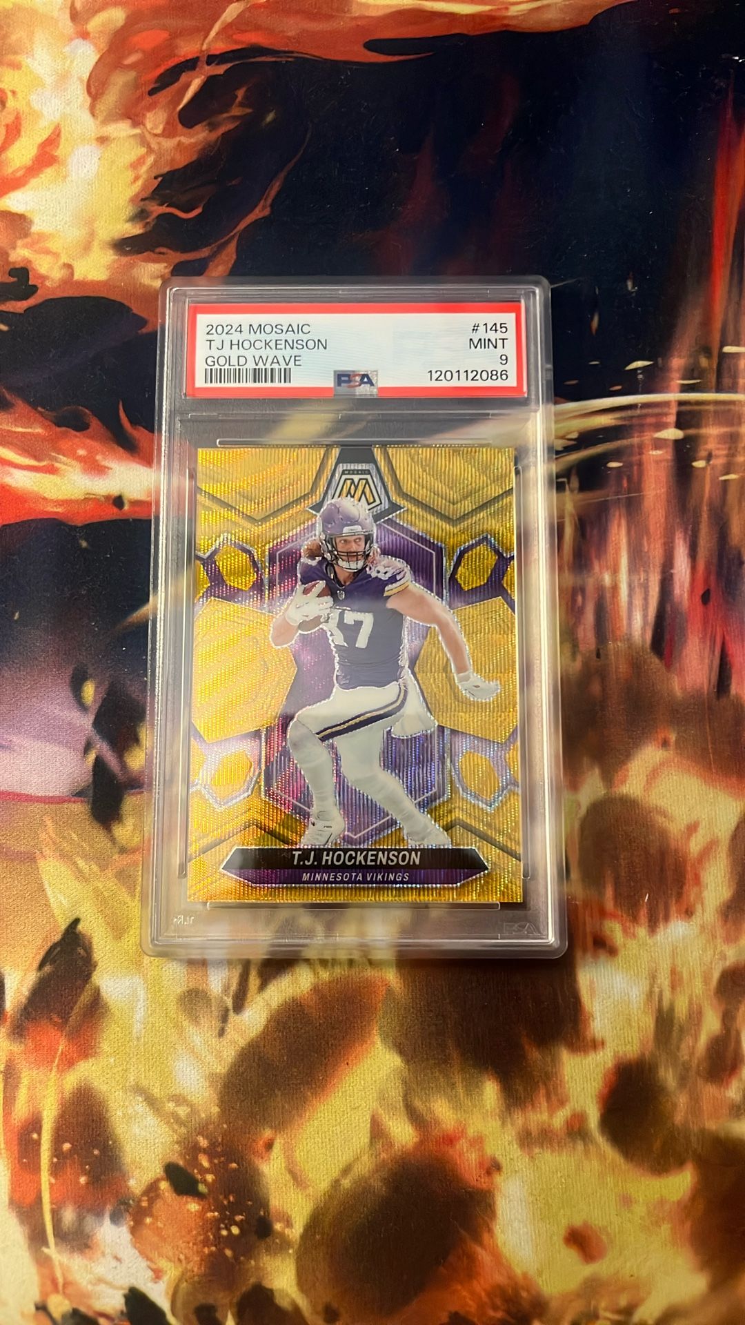 TJ Hockenson Gold Wave 2024 Mosaic