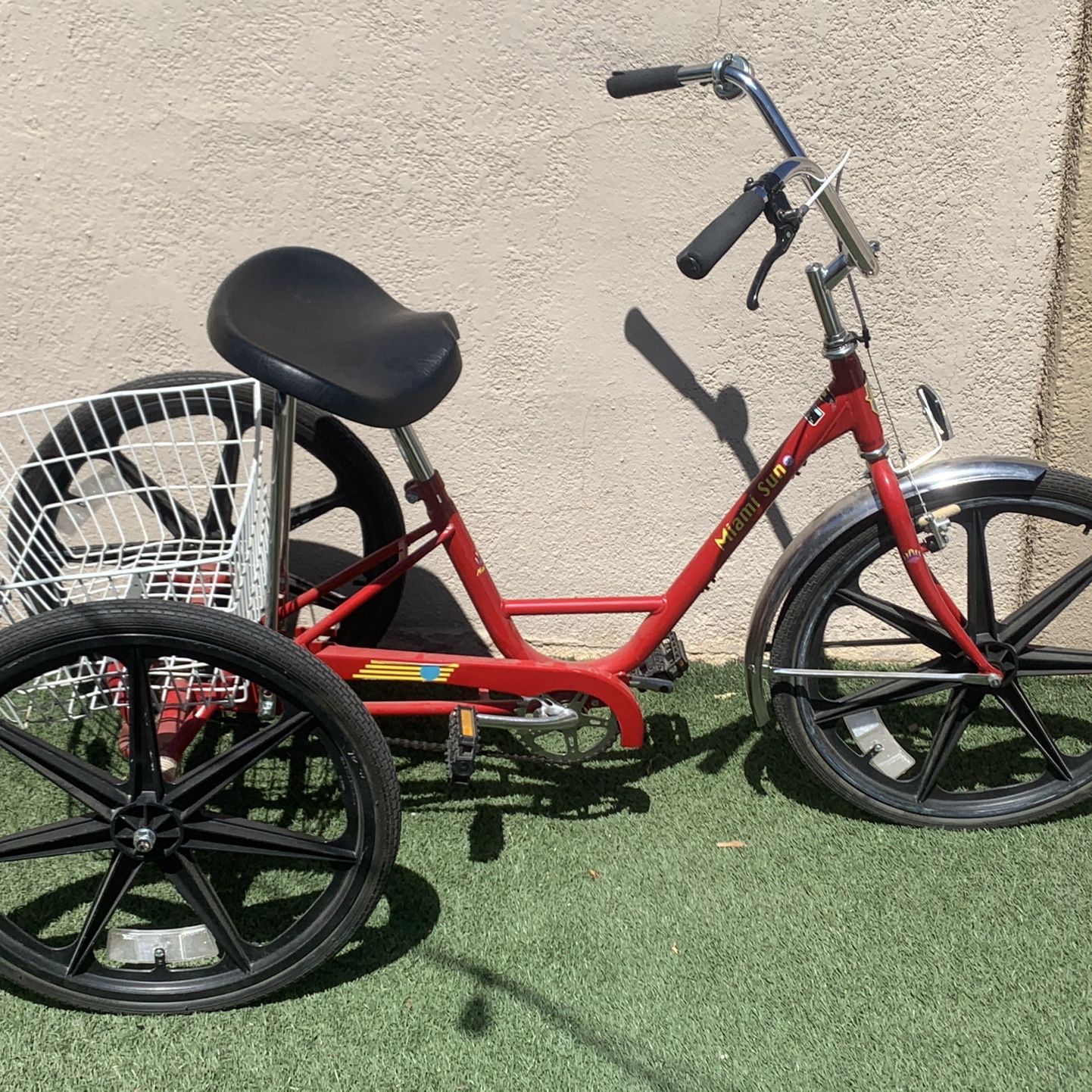 3 wheel bicycle used GLWJXSD 24 Inch Trikes for Adult Cargo Bike Cruise Trike Cargo Trike with Basket, Cycling Bike for Outdoor Sports Shopping(Pink) : Sports & Outdoors while the step fort myers bicycles for sale