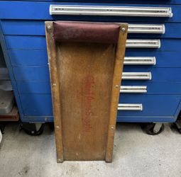 Antique Vintage Chief Auto Parts Creeper Garage Automotive Mechanic Tool