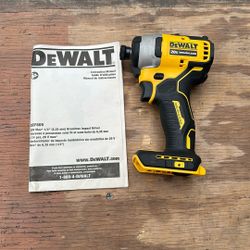 Dewalt 20v Max 1/4” Brushless Impact Driver 