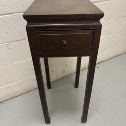 Antique Side Table with Drawer 