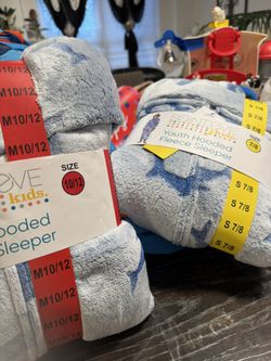 Youth Hooded fleece sleeper 