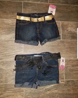Brand New - girls size 7 shorts ... Each