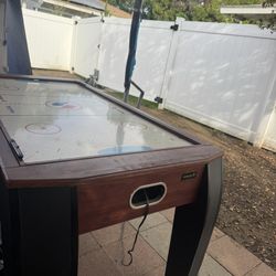 Pool table and air hockey combo table