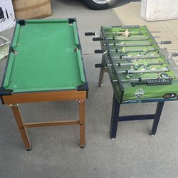 Free Mini Pool and Foosball