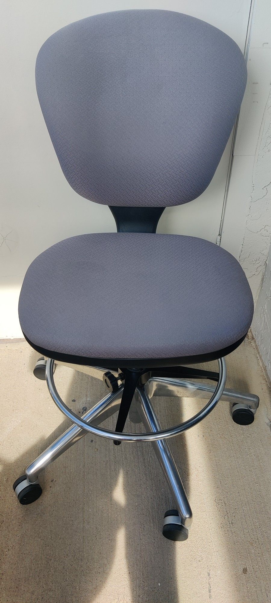 Safco SAF3442GR Metro Extended Height Swivel/Tilt Chair, 22-33" Seat Height, Gray/Fabric Ergonomic