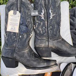 Size 9 Genuine Leather Cowboy Boots