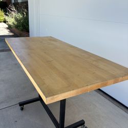 Maple Table Metal Base