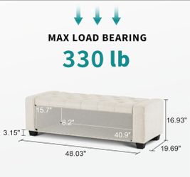 48" Ottoman with Storage