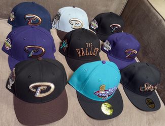 New Era Fitted Hats Size 7 5/8 Diamondbacks Suns Phoenix Arizona