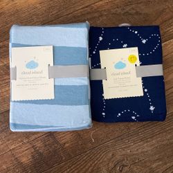 Cloud Island Flannel Crib Fitted Sheet And  Crib  Fitted Sheet 