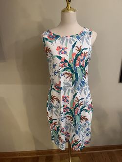 Columbia Women's Chill River printed sleeveless dress.- Womens Med