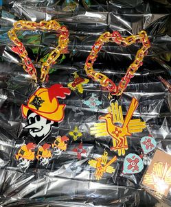 Custom New Mexico themed necklaces and earrings