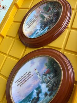 Thomas Kincaid plate and pictures