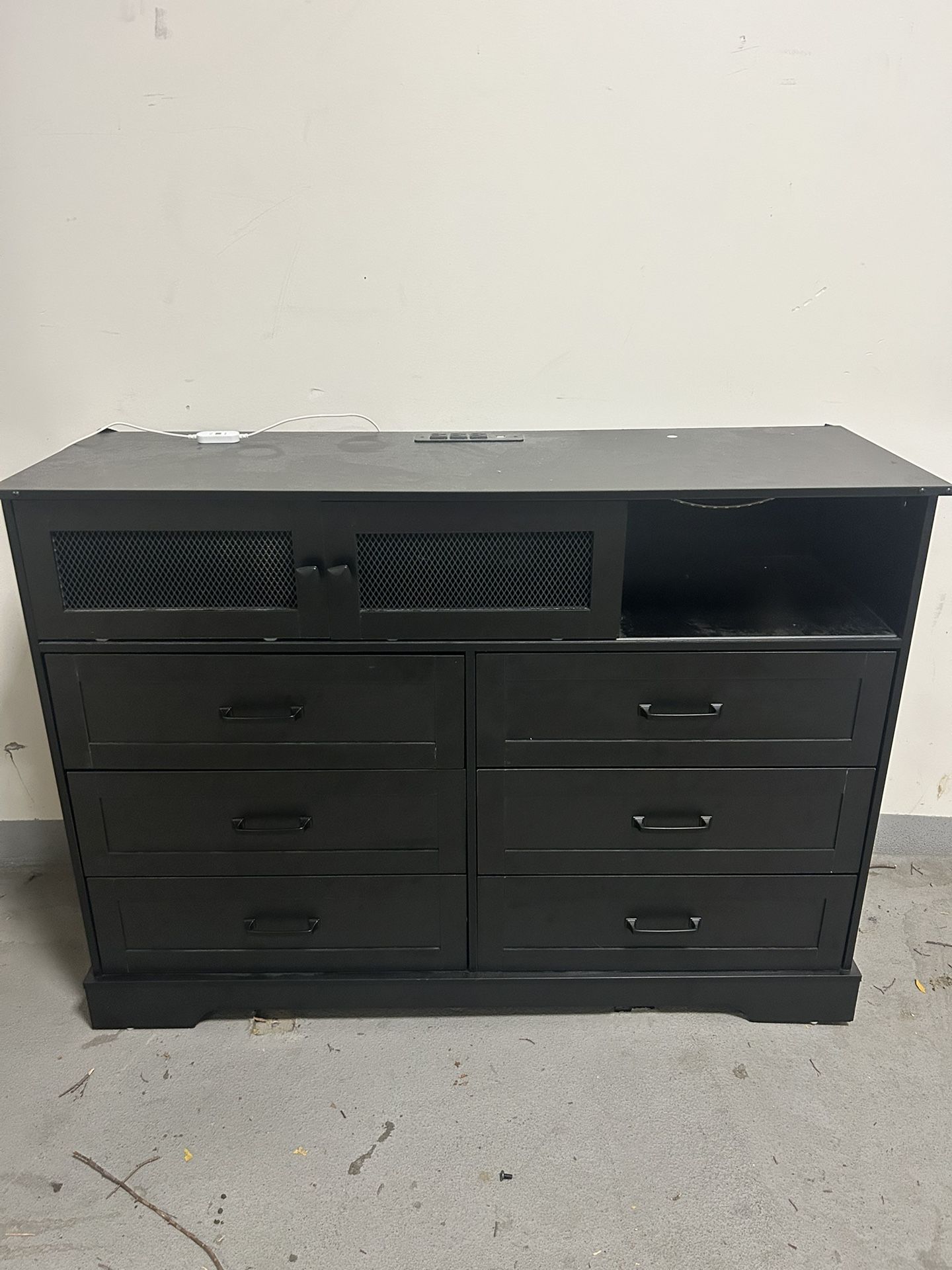 TV Stand Organizer Drawer With LED lights Moving Sale