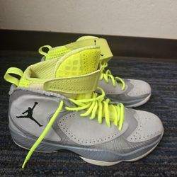 2012 Nike Air Jordan Size 12 Wolf Grey Black Silver Ice Shoes  Mint Condition