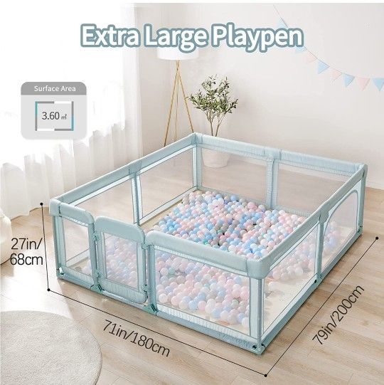 Brand New Sweeby XL Baby Playpen Green