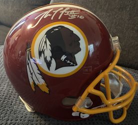 Robert Griffin RG III (3) Redskins autographed signed helmet