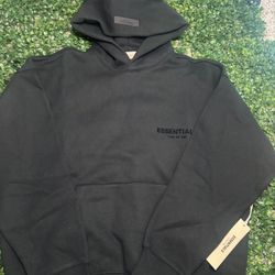 Black Essentialls Hoodie 