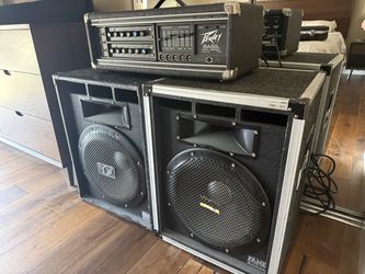 Vintage 1982 Peavey Mark IV Bass Head + Twin Ross 1x15 Horn Cabinets