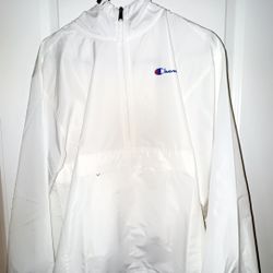 Champion White Windbreaker small