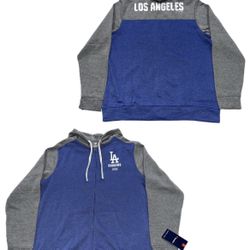 Fanatics Los Angeles Dodgers Full Zip Hoodie Sweatshirt Mens XL,3XL-5XL New
