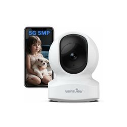 Security Camera, IP Camera, WiFi Home Indoor Camera for Baby/Pet/Nanny, 2 Way Audio Night Vision, Compatible with Alexa, with TF Card Slot and Cloud, 