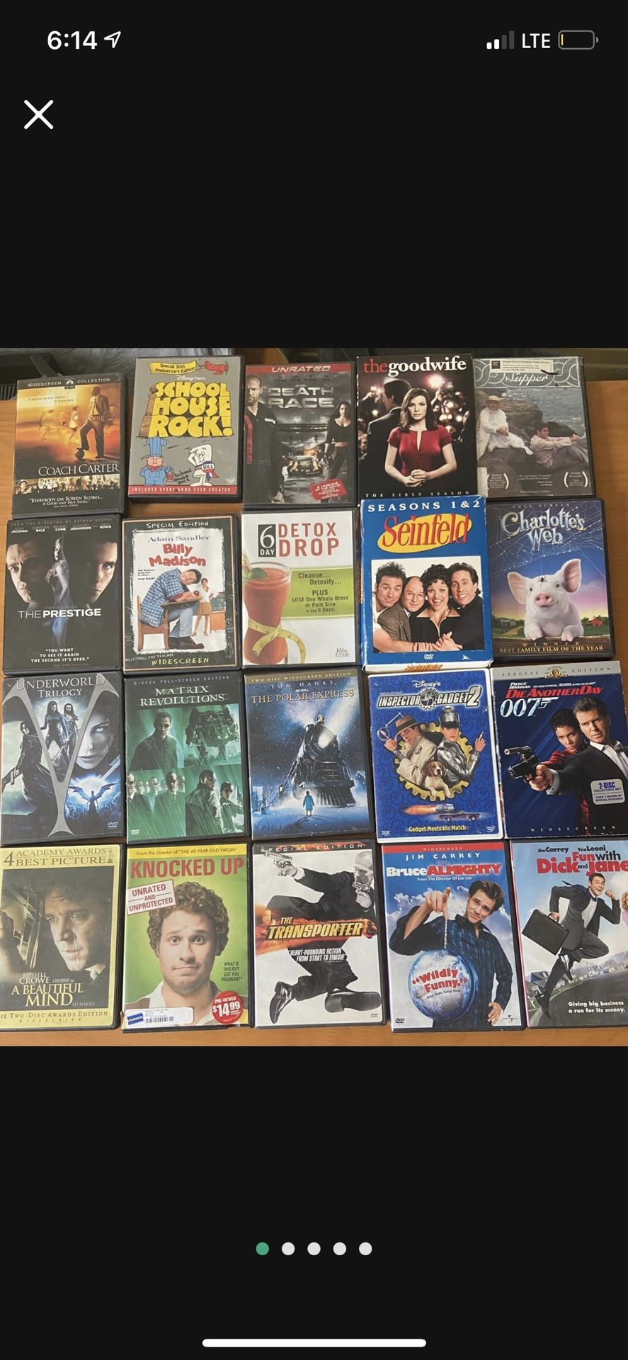 100 DVD Lot For Sale Excellent Condition DVD Bulk Lot