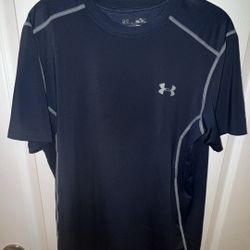 Under Armour Navy Athletic Shirt Adult Medium 
