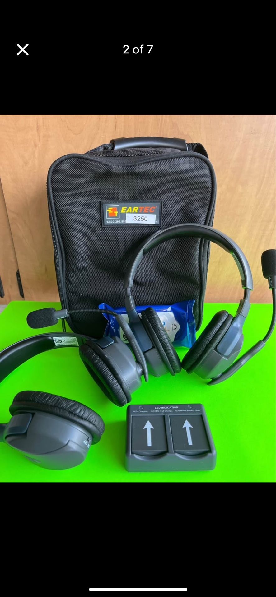 Eartech Double Ear Headset Set
