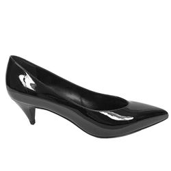 YSL Saint Laurent Women's Patent Leather Pumps Low Heels 39 