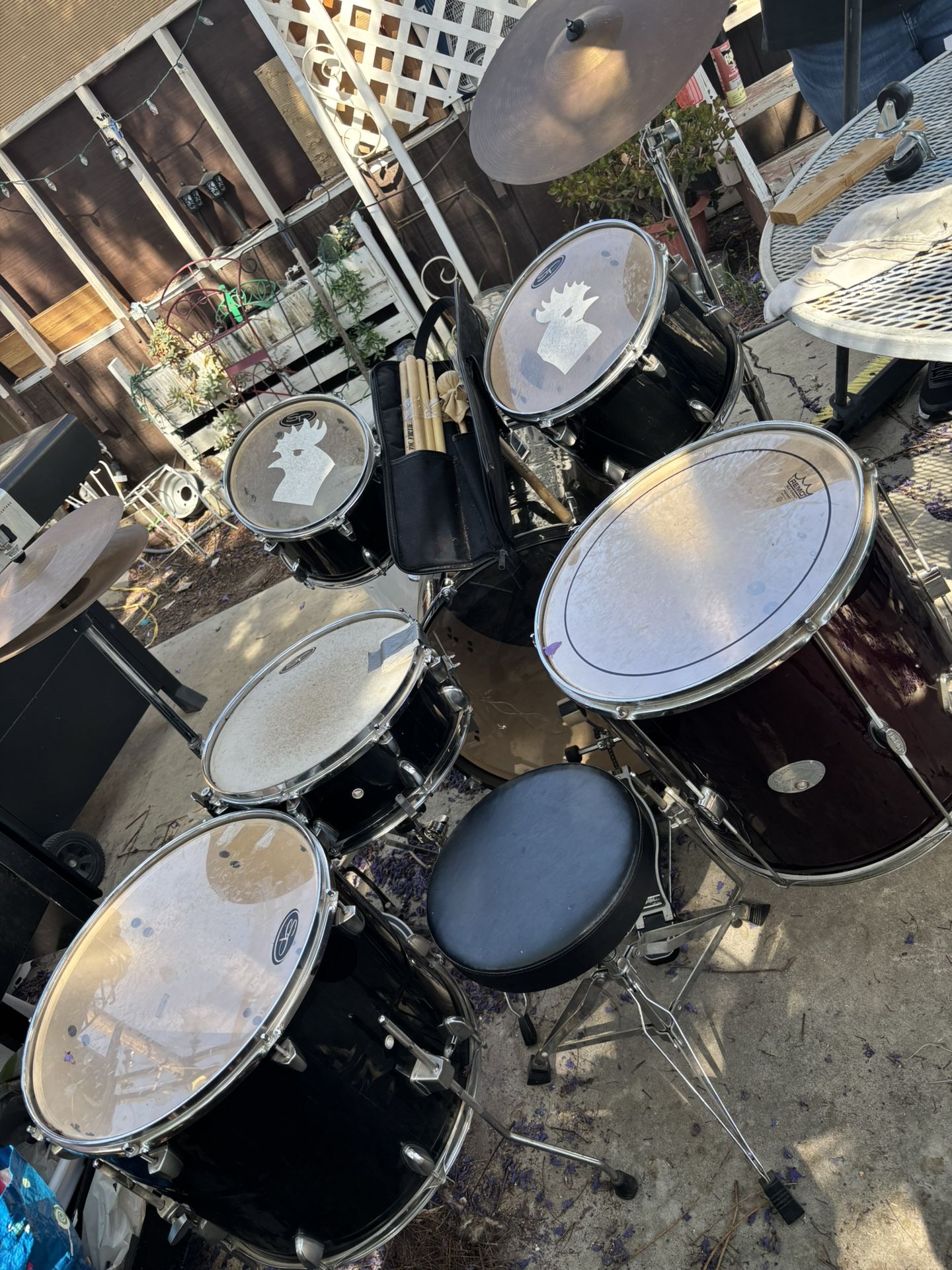 5 Piece Sound Percussion Drum Set