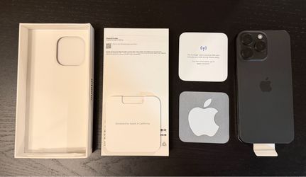 Apple iPhone 15 Pro Max, 256GB, Black Titanium - Unlocked