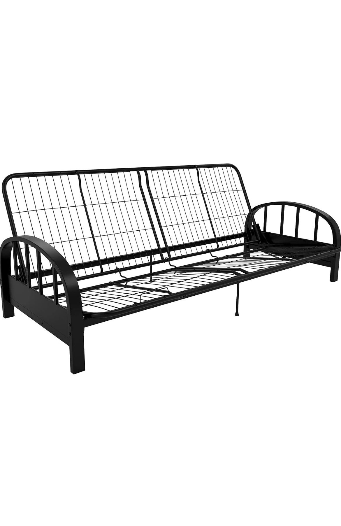 DHP Aiden Metal Futon Frame, Black Large