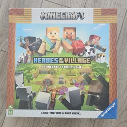 Minecraft Heroes of the Village Board Game – Pre-Owned – Completeness Unknown