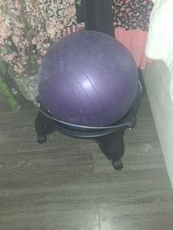Balance Ball Chair with Rolling Base