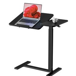 Black Adjustable Height Tilt Laptop Desk Table NEW