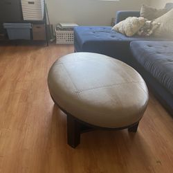 Leather Ottoman