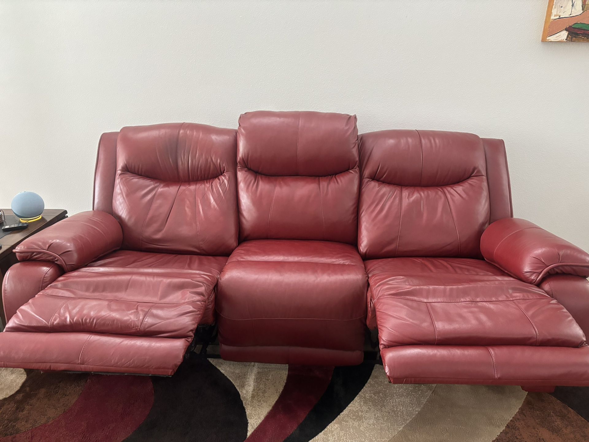 Couch, Double Recliner - New Price