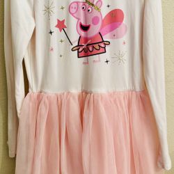 Cute Peppa Pig Dress Girl Size 6X