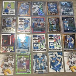 Detroit Lions Rookie & Vet Color/Insert Lot (35) - Gibbs, Goff, Brown, LaPorta