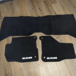 Dodge Ram OEM Factory Carpet Floor Mats, 2013-2018 Crew Cab 1500, 2500, 3500