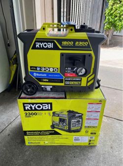 RYOBI 2,300-Watt Recoil Start Bluetooth Super Quiet Gasoline Powered Digital Inverter Generator