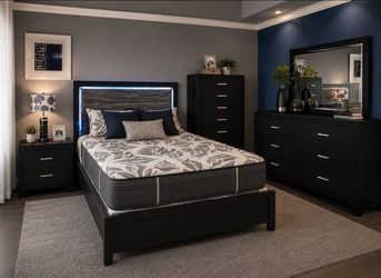 Led Light Brand New Bed & Complete Bedroom Set Available For Sale